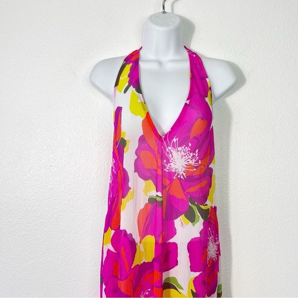 NEW Trina Turk Women's Bloom Semisheer Mesh Cover-Up Maxi Dress Size Small - Picture 3 of 9